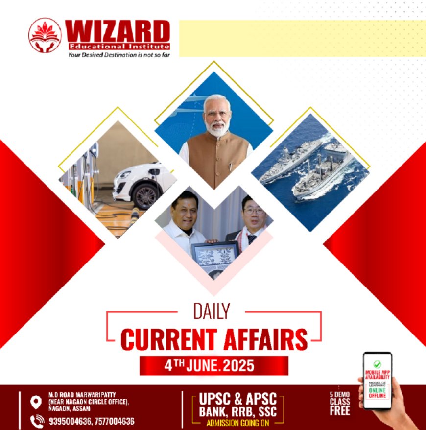 Current Affairs 4th June 2025