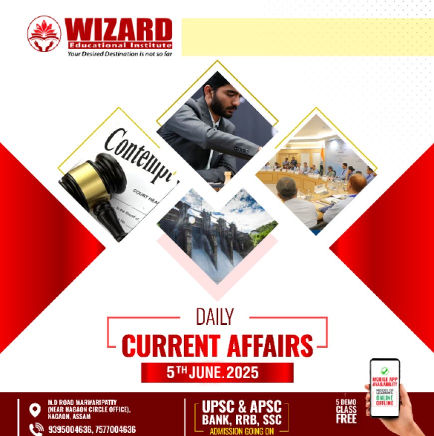 Current Affairs 5th June 2025