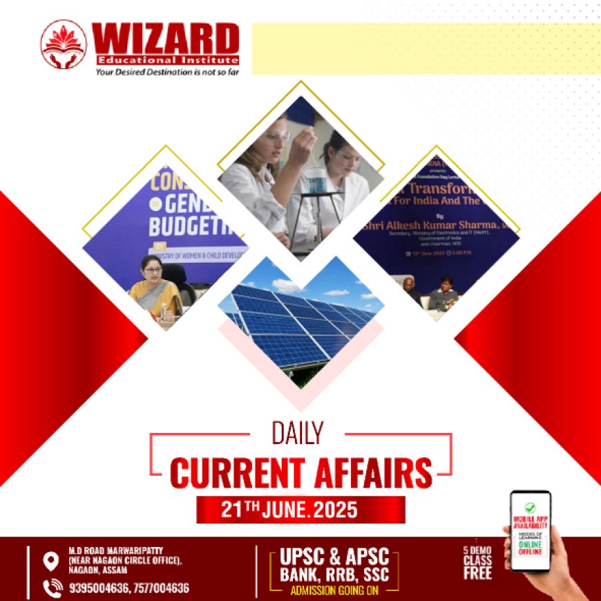 Current Affairs 21st June 2025