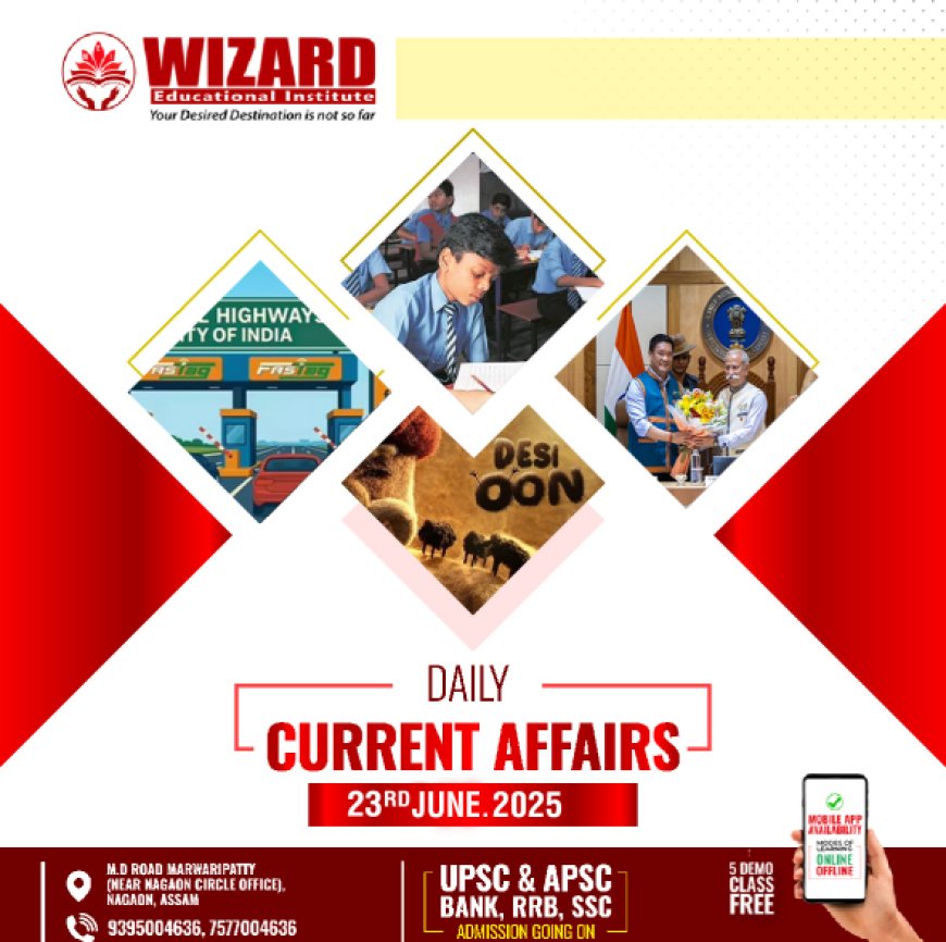 Current Affairs 23rd June 2025