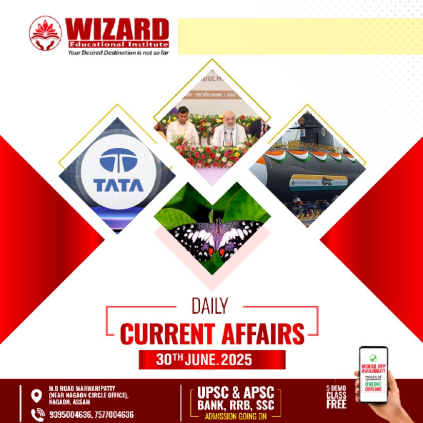 Current Affairs 30th June 2025