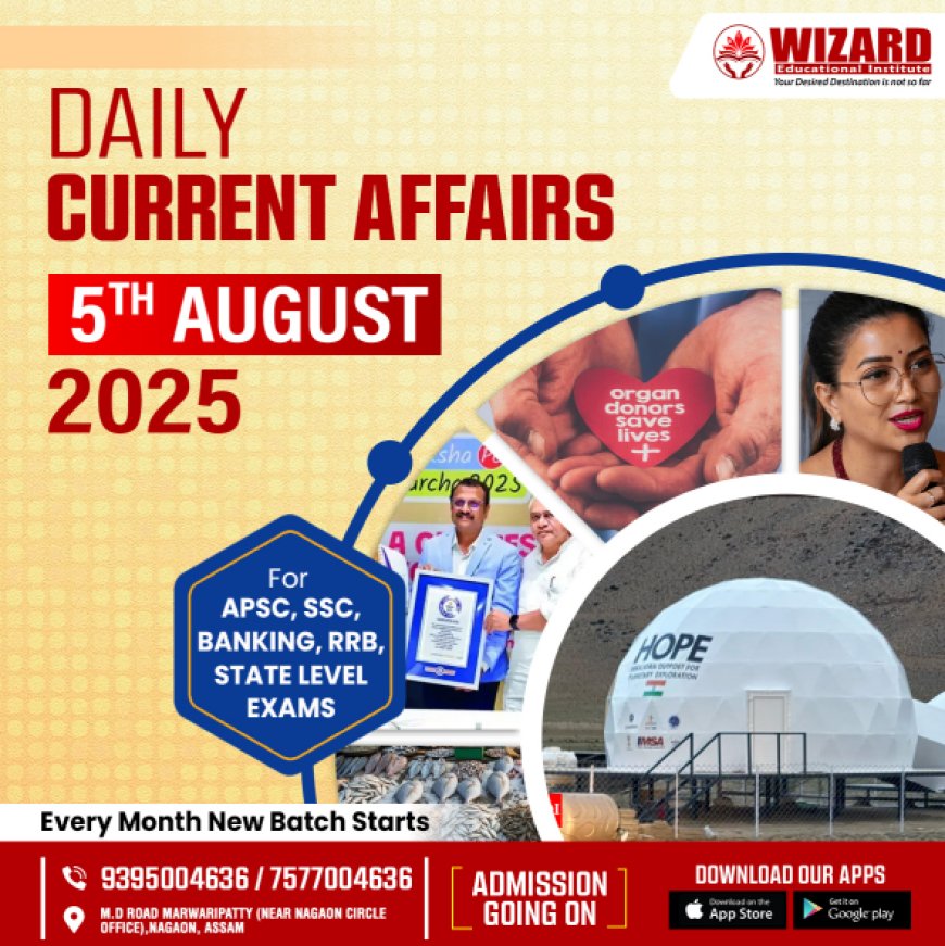 Current Affairs 5th August 2025