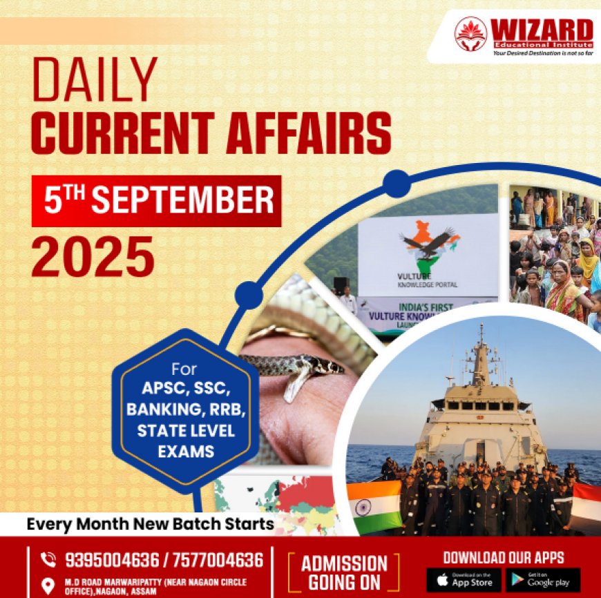 Current Affairs – 5th September 2025